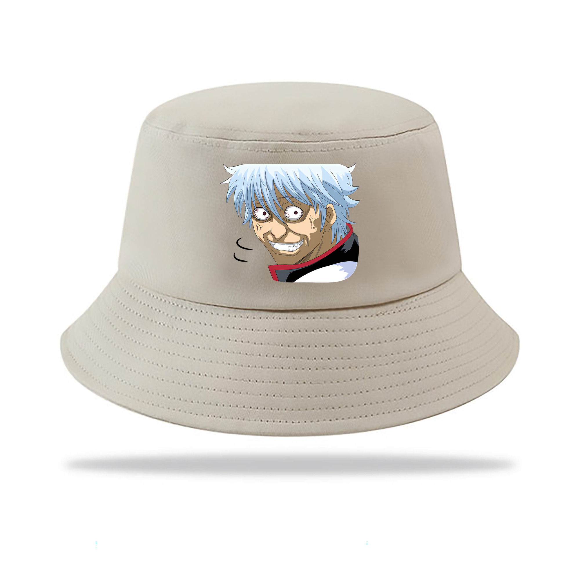 （画像用） ぎんたま 坂田銀時（さかたぎんとき） 神楽 志村新八（しむら しんぱち） GINTAMA Sakata Gintoki Kagura Shimura Shinpachi アウトドア日除けバケットハット